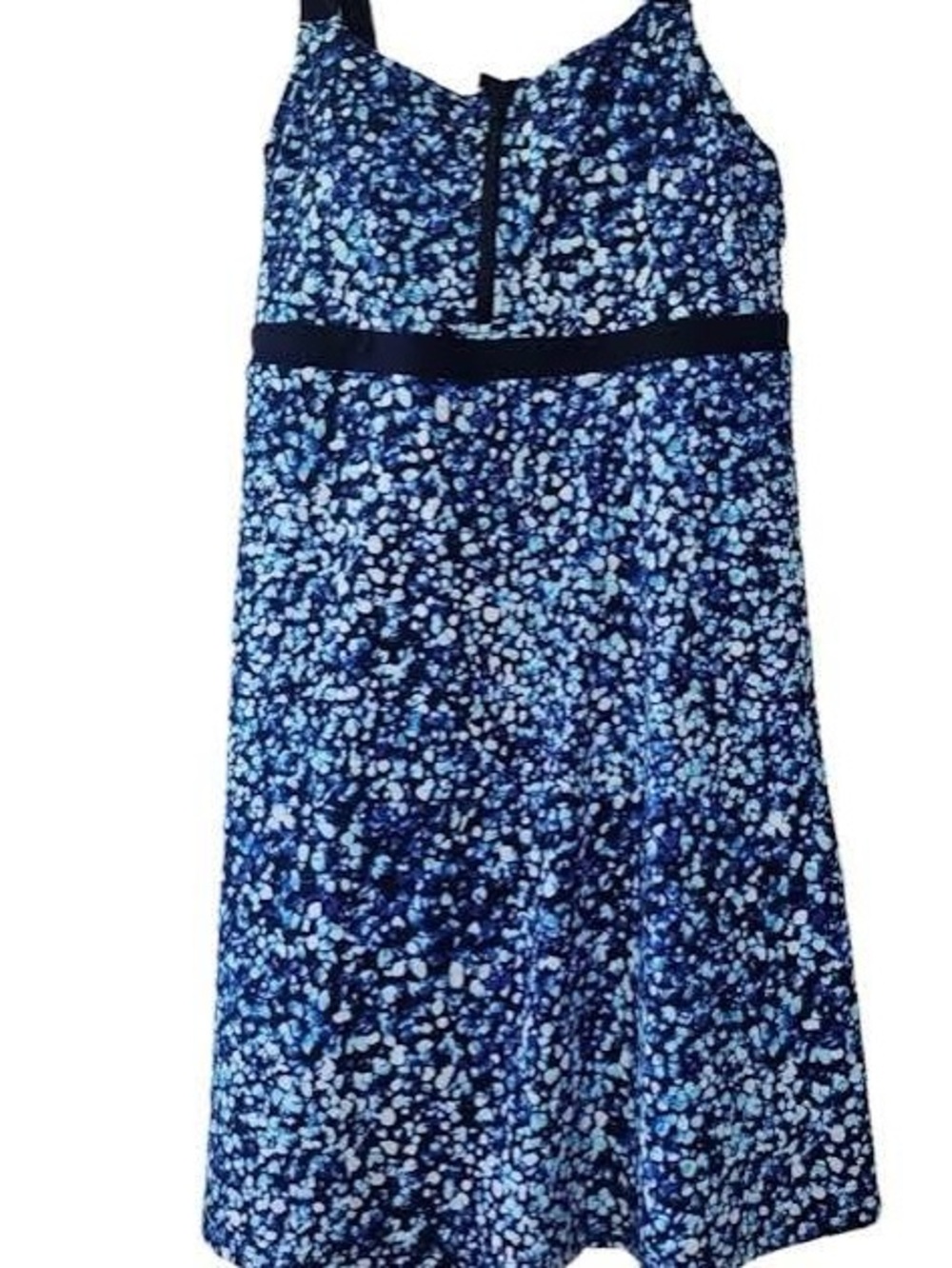 NWT Lands' End Women's Zip Front Swim Dress Comfort UPF 50+ Sun Protection - Picture 4 of 11